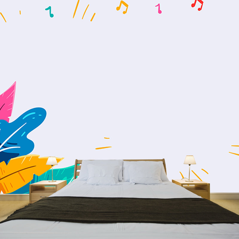 Environment Friendly Murals Tropical Style Leaves Murals for Wall Decor