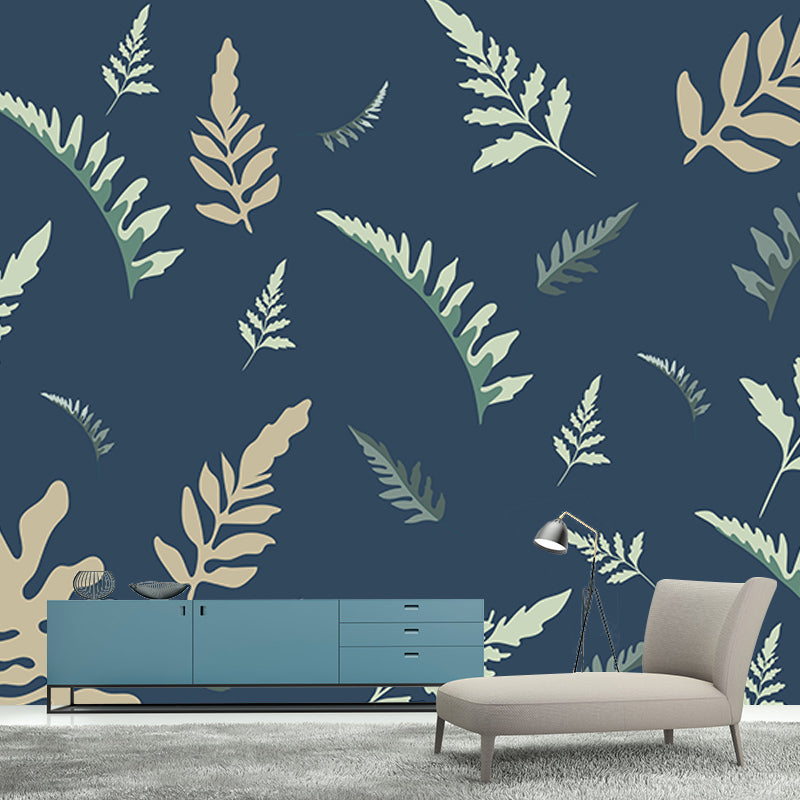 Environment Friendly Murals Tropical Style Leaves Murals for Wall Decor