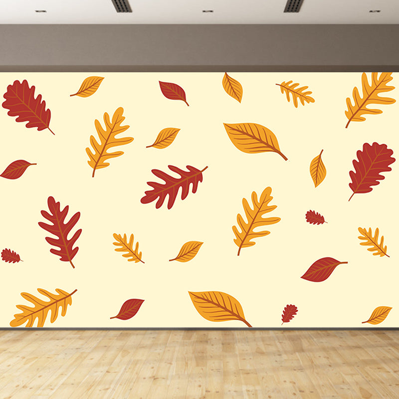 Environment Friendly Murals Tropical Style Leaves Murals for Wall Decor