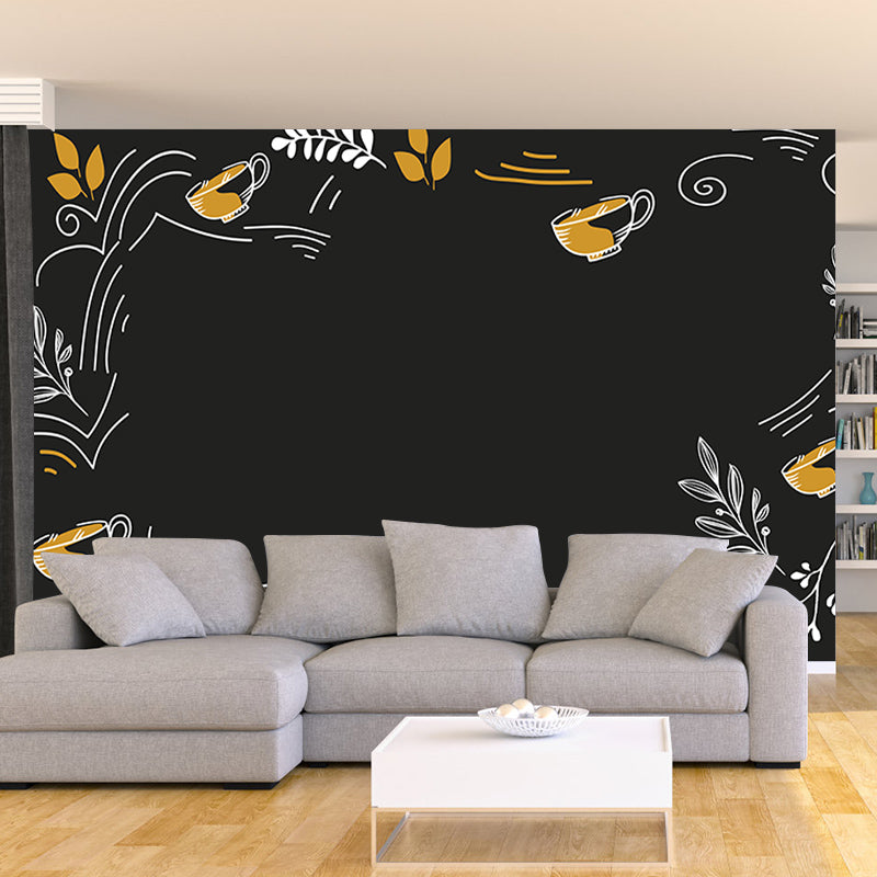 Decor Murals Wallpaper Tropical Style Leaves Murals for Wall Decor