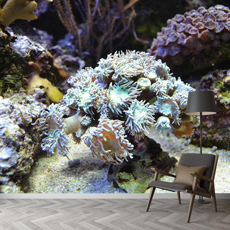 Undersea Environment Friendly Mural Wallpaper Tropical Beach Style Bathroom Wall Mural