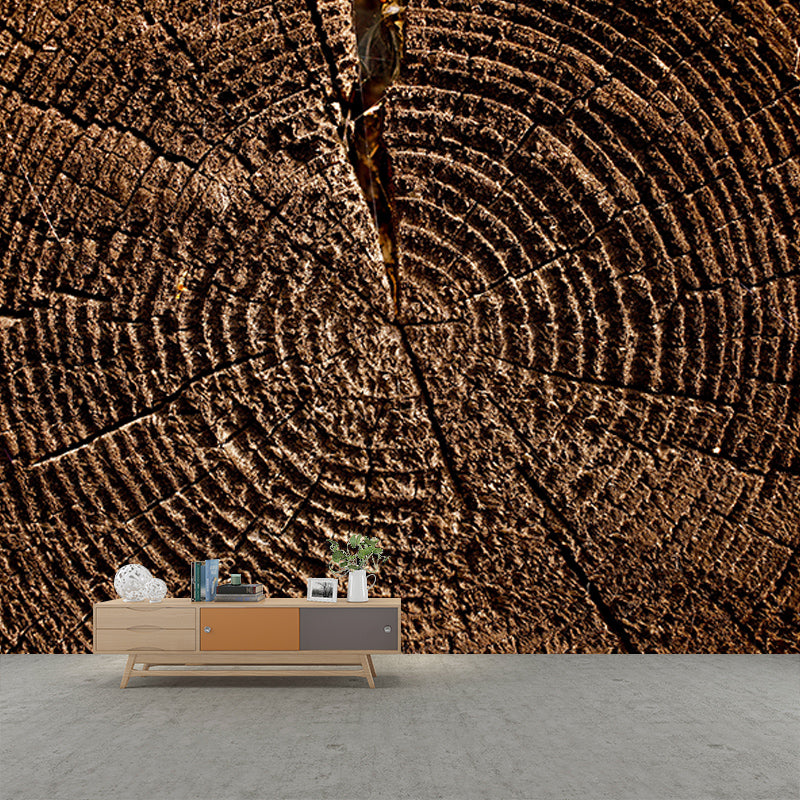 Wooden Style Environment Friendly Mural Industrial Style Wood Texture Mural for Bedroom