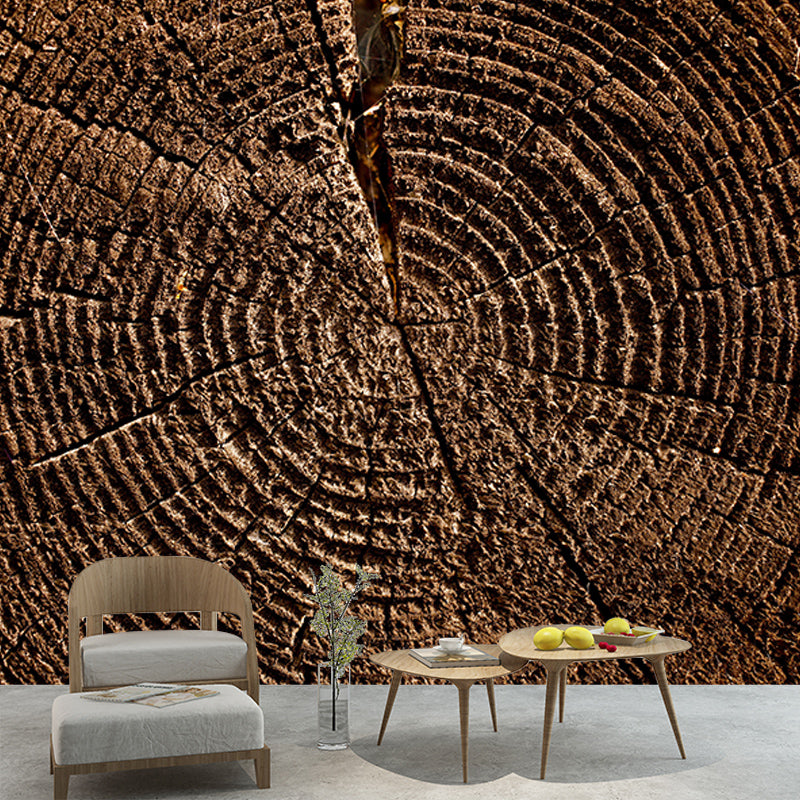 Wooden Style Environment Friendly Mural Industrial Style Wood Texture Mural for Bedroom