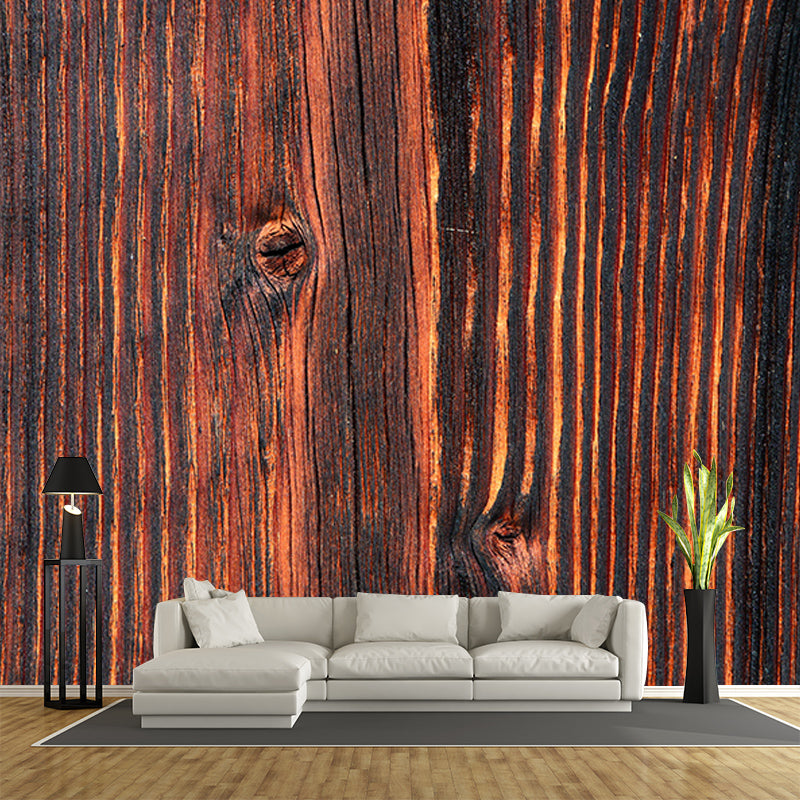Wood Texture Environment Friendly Mural Industrial Style Mural for Room