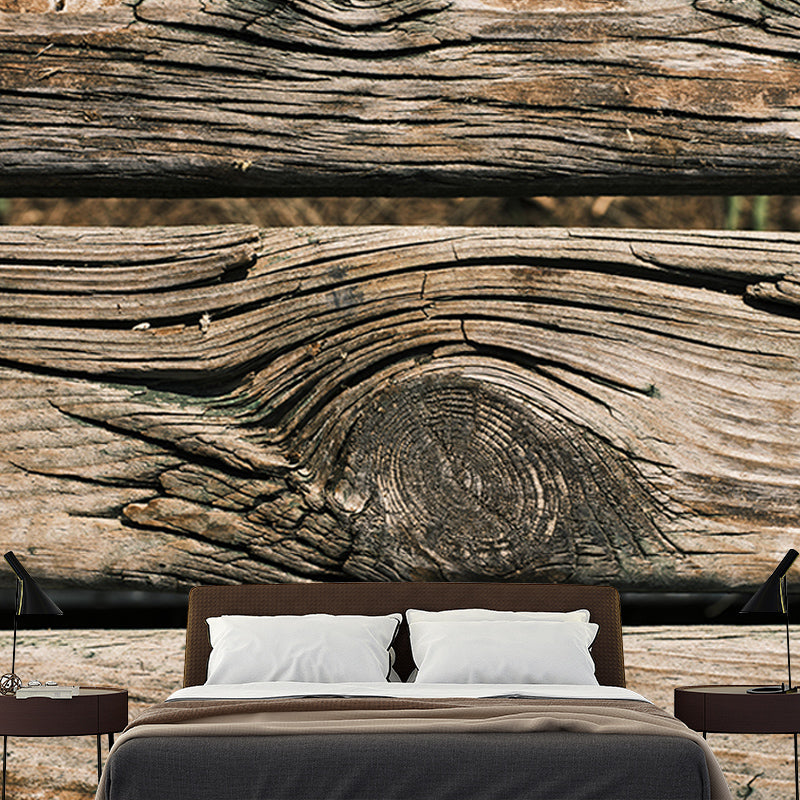 Wood Texture Environment Friendly Mural Industrial Style Mural for Room