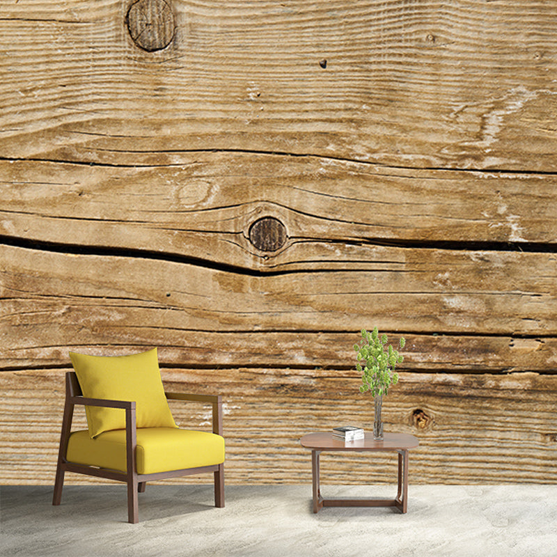Wood Texture Environment Friendly Mural Industrial Style Mural for Home