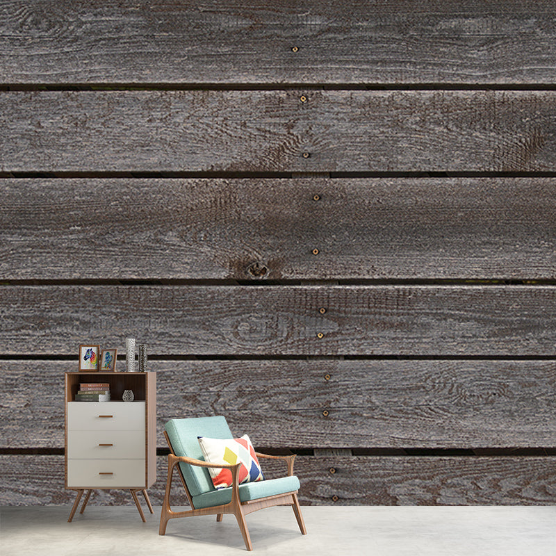 Wood Texture Environment Friendly Mural Industrial Style Mural for Home