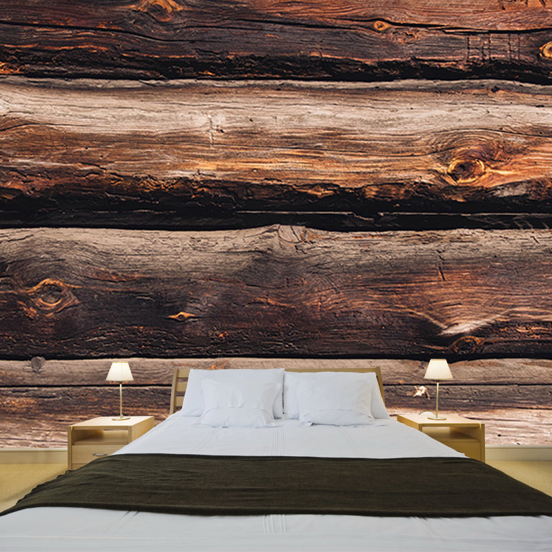 Industrial Style Wood Environment Friendly Mural Wallpaper Texture Mural for Wall Decor