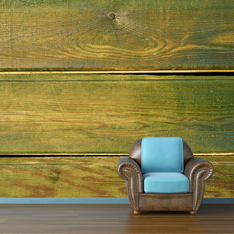 Environment Friendly Mural Wallpaper Industrial Style Wood Texture Mural for Home Decor