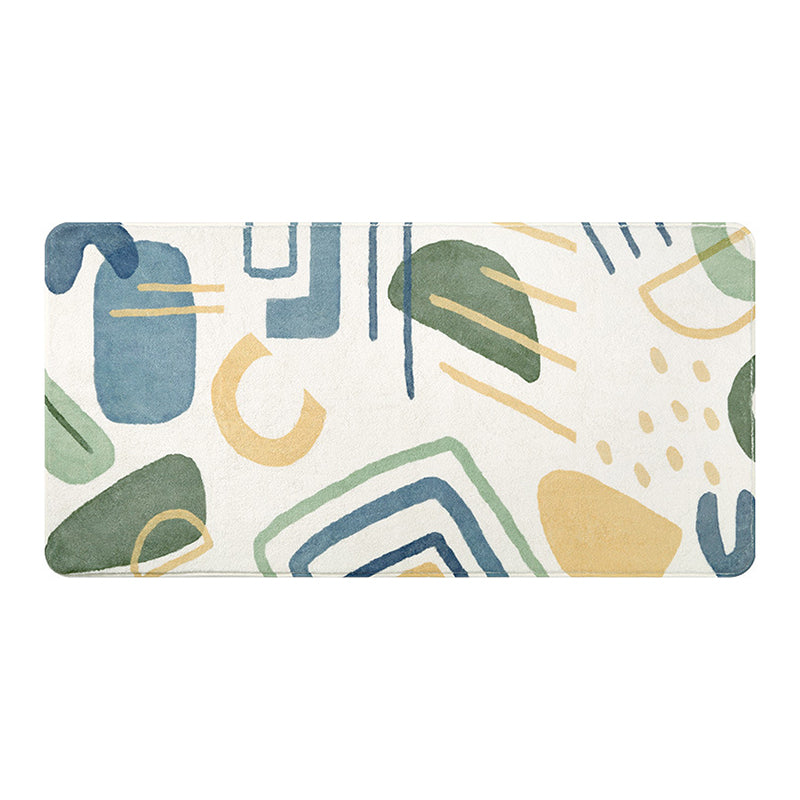 Tapis de couleur de contraste de tapis orange moderne Tapis lavable pour la décoration intérieure