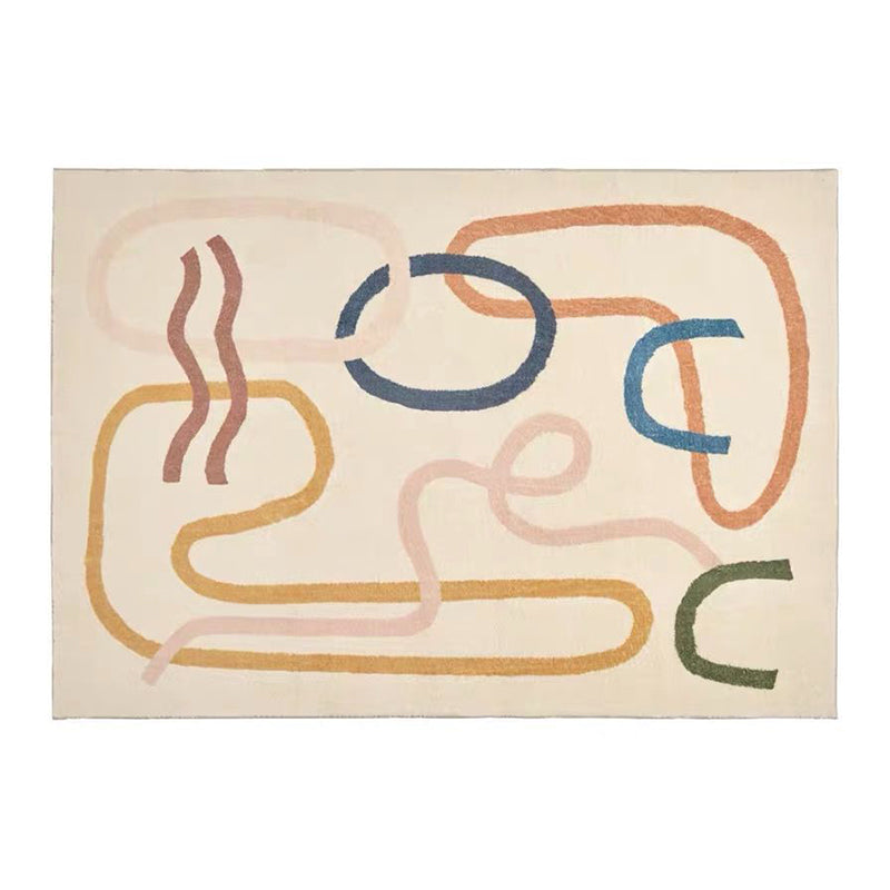 Tapis de tapis nordique beige