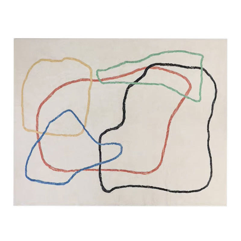 Tapis de tapis nordique beige