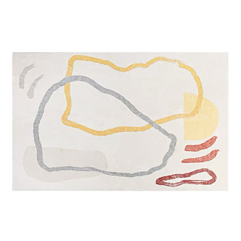 Tapis de tapis nordique beige