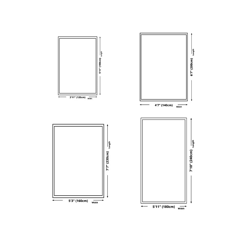 Beige Nordic Carpet Polyester Line Carpet Non-Slip Backing Carpet for Drawing Room