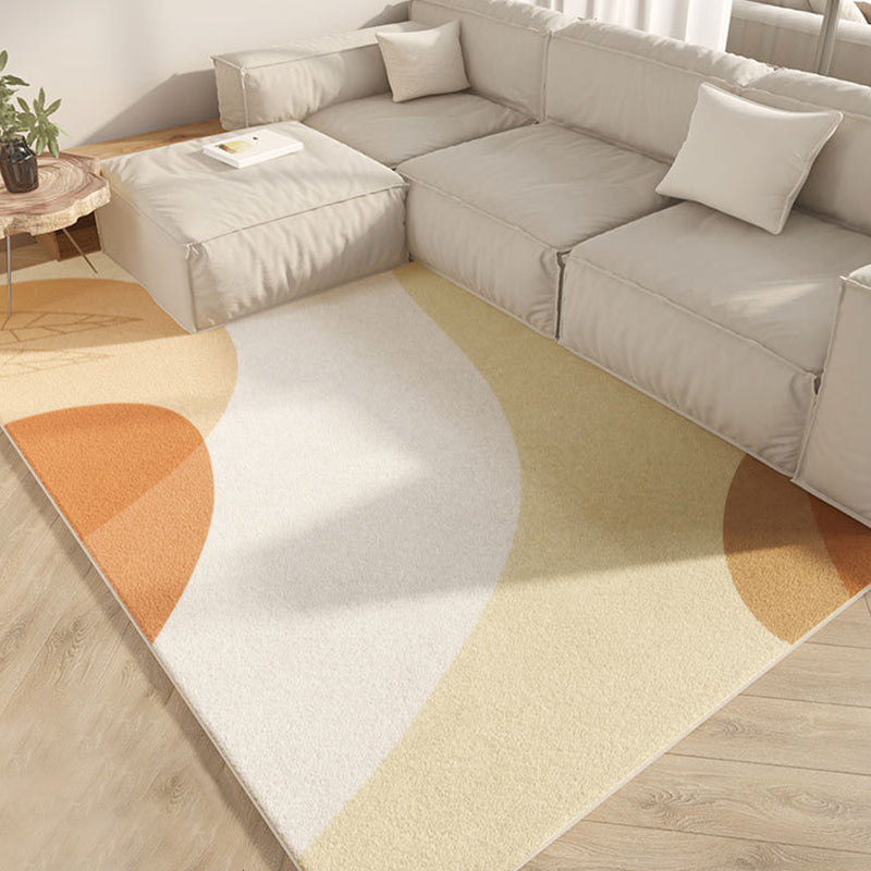 Tapis de couleur verte Polyester Tapis simple Tapis résistant aux taches pour la décoration intérieure