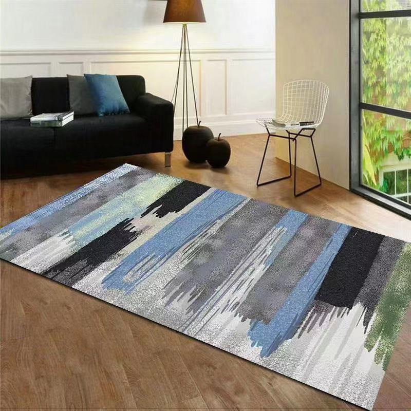Tapis graphique en polyester en or