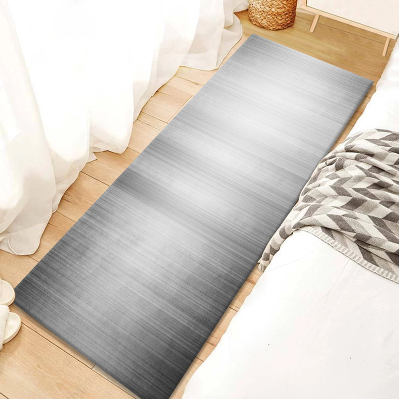 Tapis gris moderne de rampe à dégradé mélange tapis résistant à la tache pour le salon