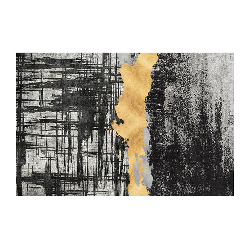 Magnifique tapis moderne Green Stripe Raping Tacler Resistant Tapis pour le salon