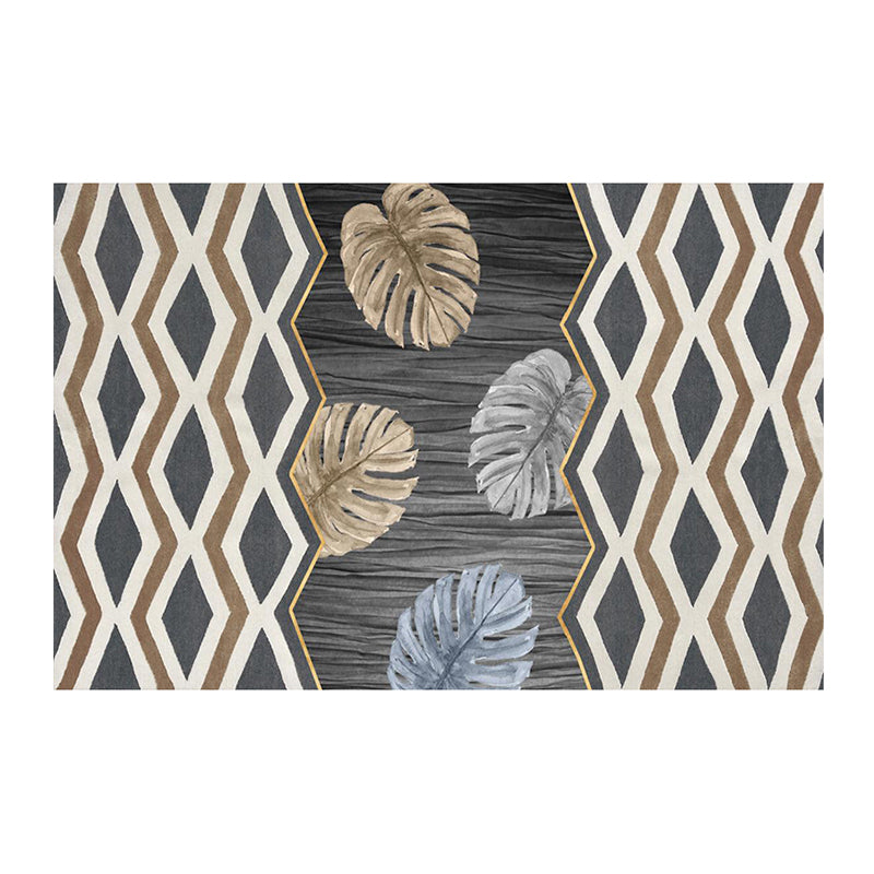 Magnifique tapis moderne Green Stripe Raping Tacler Resistant Tapis pour le salon