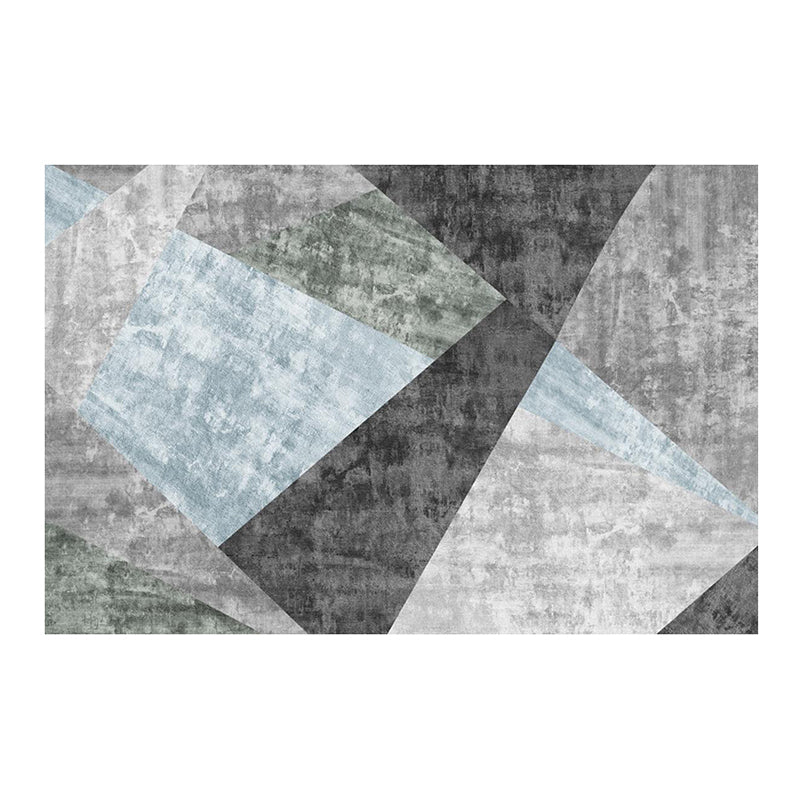 Magnifique tapis moderne Green Stripe Raping Tacler Resistant Tapis pour le salon