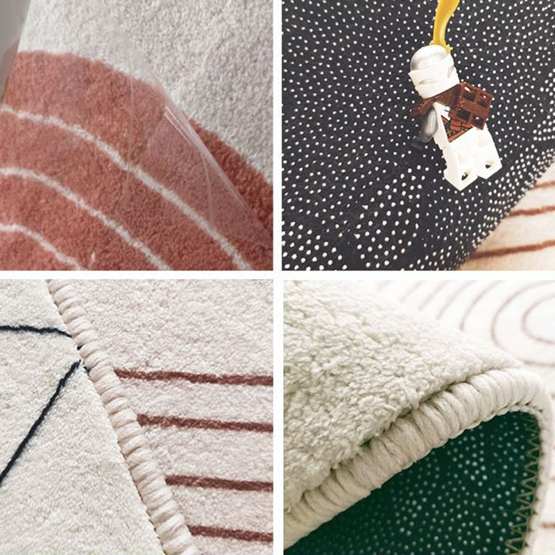 Alfombra nórdica nórdica poliéster block alfombra alfombra resistente a manchas para decoración del hogar