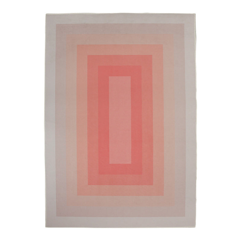 Light Green Minimalist Rug Plolyester Striep Area Rug Stain Resistant Rug for Home Decor