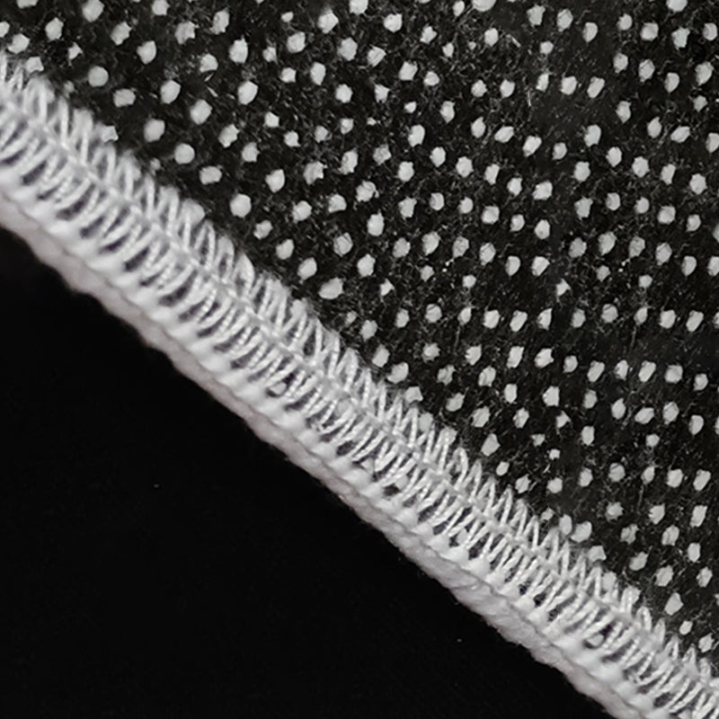 Apricot Simple Carpet Polyester Stripe Carpet Washable Carpet for Living Room