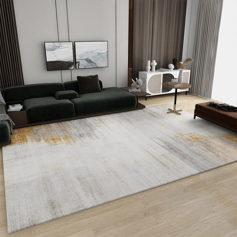 Minimalist Rectangle Printed Rug Polyester Indoor Rug Stain Resistant Carpet for Home Decoration