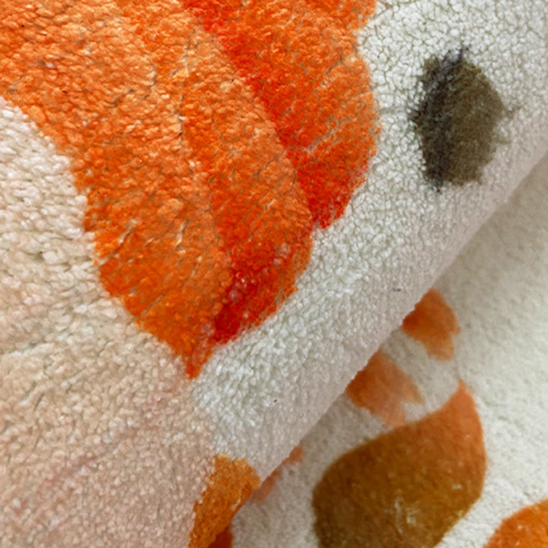 Modern Curve Lines Pattern Indoor Carpet Polyester Area Rug Washable Carpet for Home Decoration