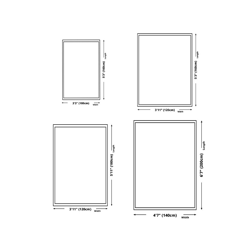 Modern Curve Lines Pattern Indoor Carpet Polyester Area Rug Washable Carpet for Home Decoration