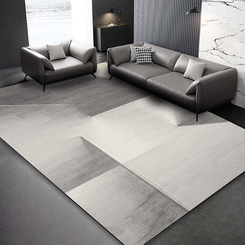 Simplicidad Patrón gráfico de la alfombra Alfombra de área de poliéster Alfombra de interior sin deslizamiento para sala de estar para sala de estar
