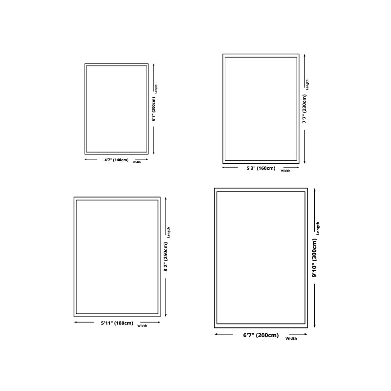 Simplicidad Patrón gráfico de la alfombra Alfombra de área de poliéster Alfombra de interior sin deslizamiento para sala de estar para sala de estar