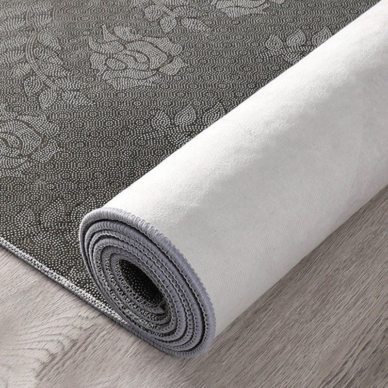 Simple Geometric Printed Carpet Polyester Indoor Rug Non-Slip Backing Rug for Home Decoration