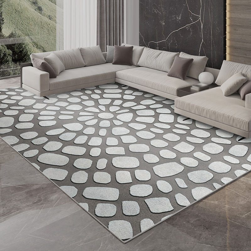 Luxury Geometry Pattern Carpet Polyester Area Rug Pet Friendly Indoor Carpet for Living Room