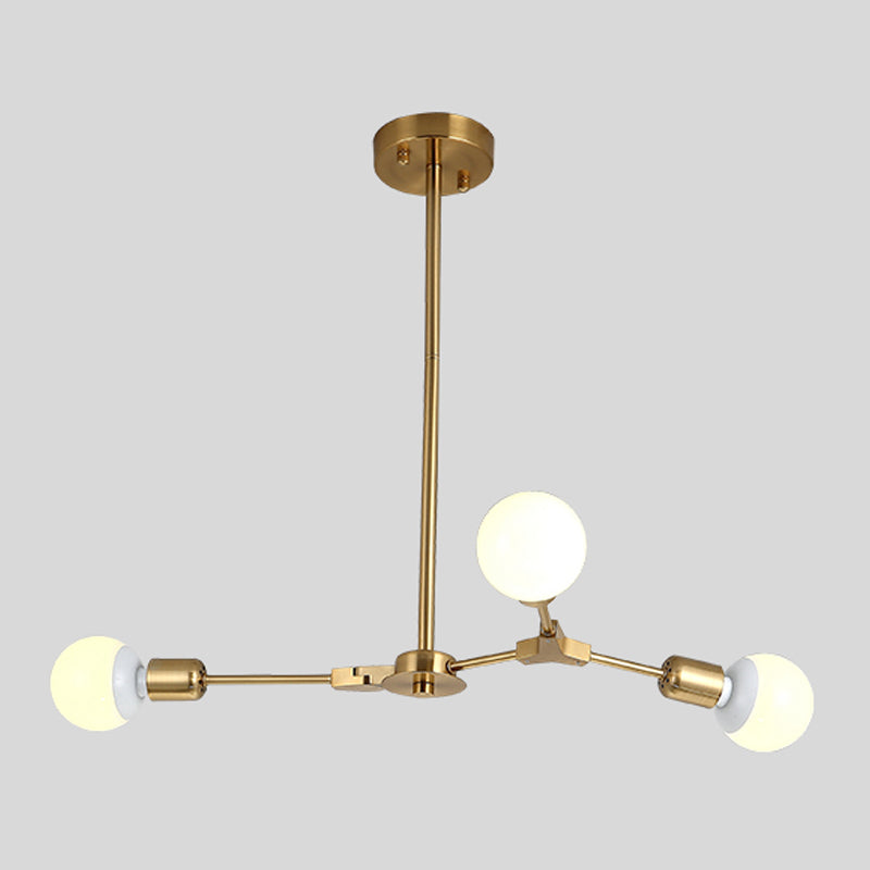 Postmodern Pendant Lamp Adjustable Metal Living Room Chandelier Lamp