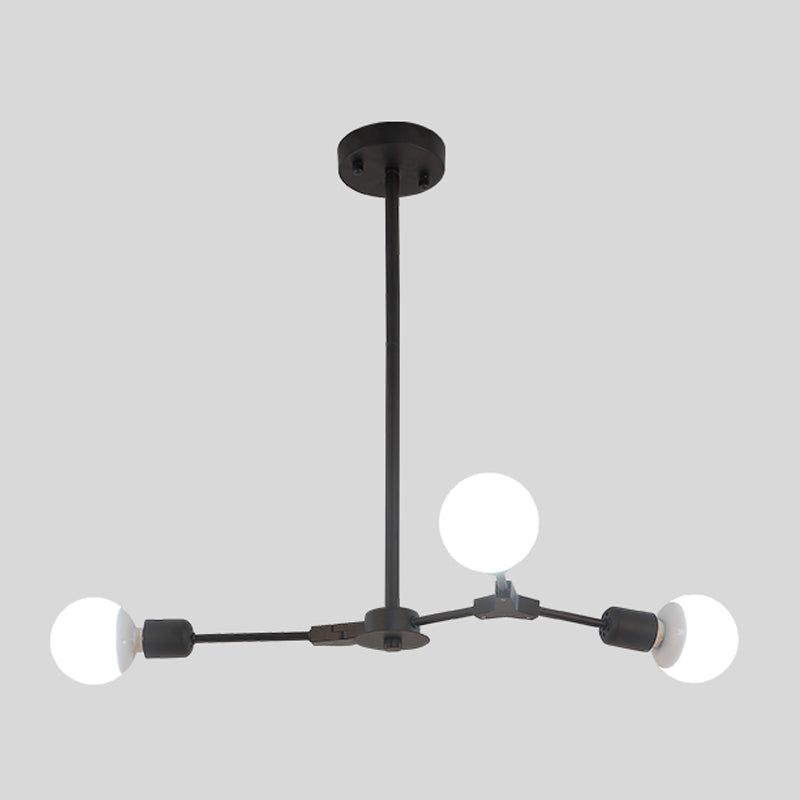 Postmodern Pendant Lamp Adjustable Metal Living Room Chandelier Lamp