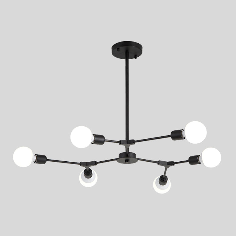 Postmodern Pendant Lamp Adjustable Metal Living Room Chandelier Lamp