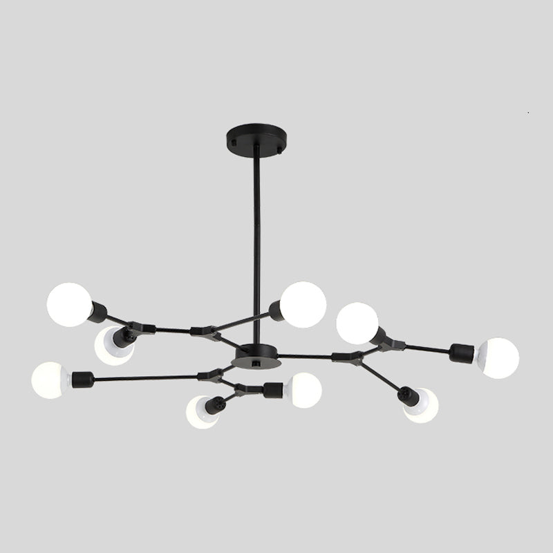 Postmodern Pendant Lamp Adjustable Metal Living Room Chandelier Lamp
