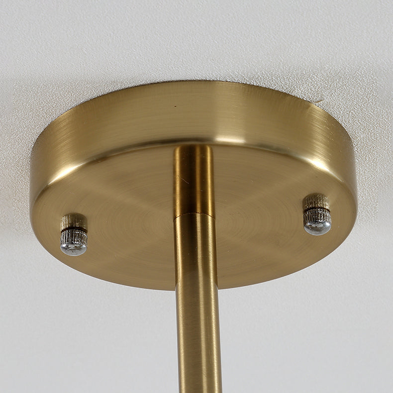 Modern Chandelier Light Fixtures Multi-Head Suspension Pendant Lamp with Glass Shade