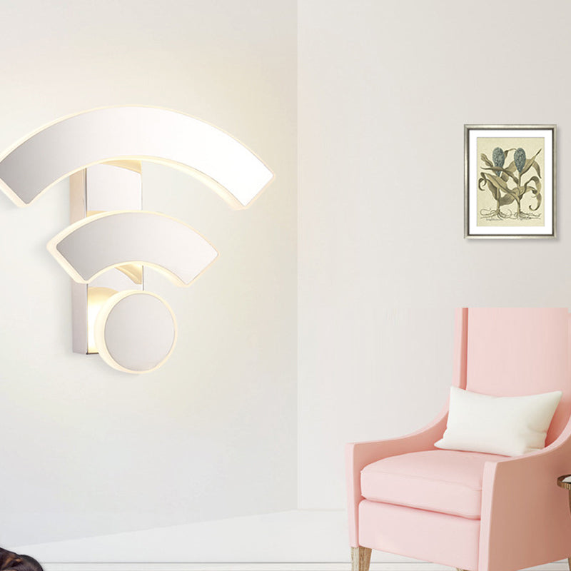 Sitting Room Wall Sconce Modern Metal Led 3 Light Simple Wall Mounted Light Fixture