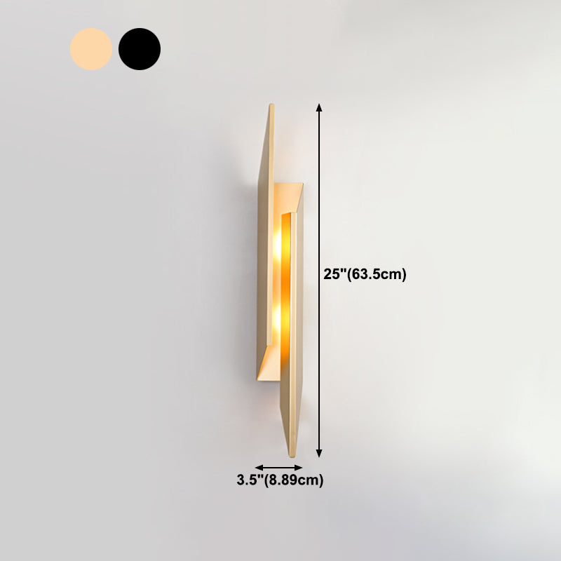 Postmodern Metal Wall Sconce 2 Head Wall Mounted Light Fixture for Bedroom