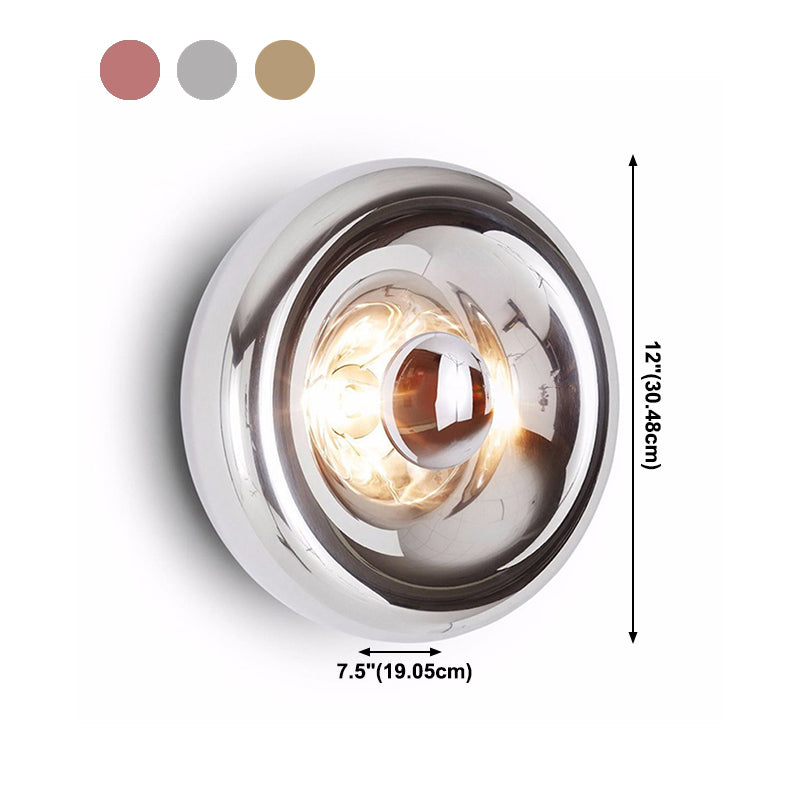 Postmodern Metal Wall Sconce Single Head Wall Mounted Light Fixture for Living Room