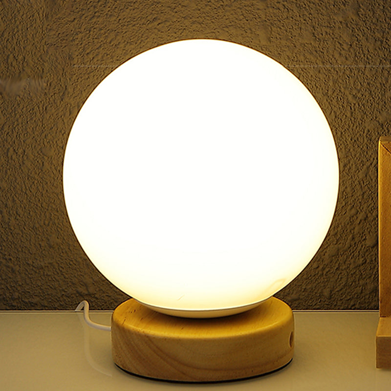 Noordse stijl geometrische tafellamp Moderne glazen bureaulamp voor studeerkamer