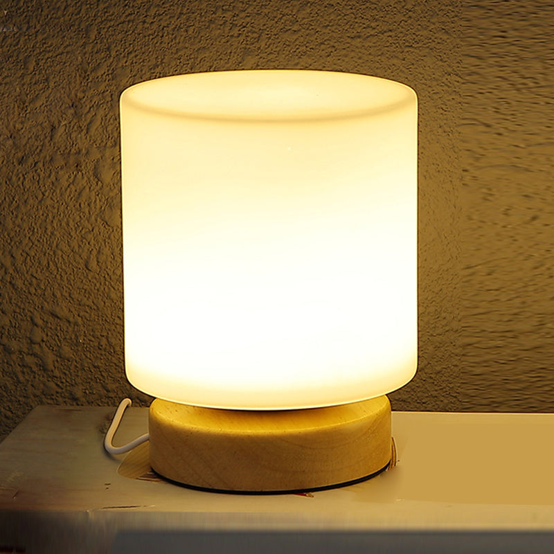 Noordse stijl geometrische tafellamp Moderne glazen bureaulamp voor studeerkamer