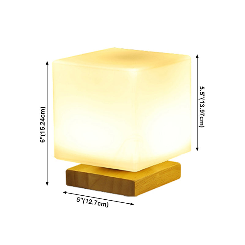 Noordse stijl geometrische tafellamp Moderne glazen bureaulamp voor studeerkamer