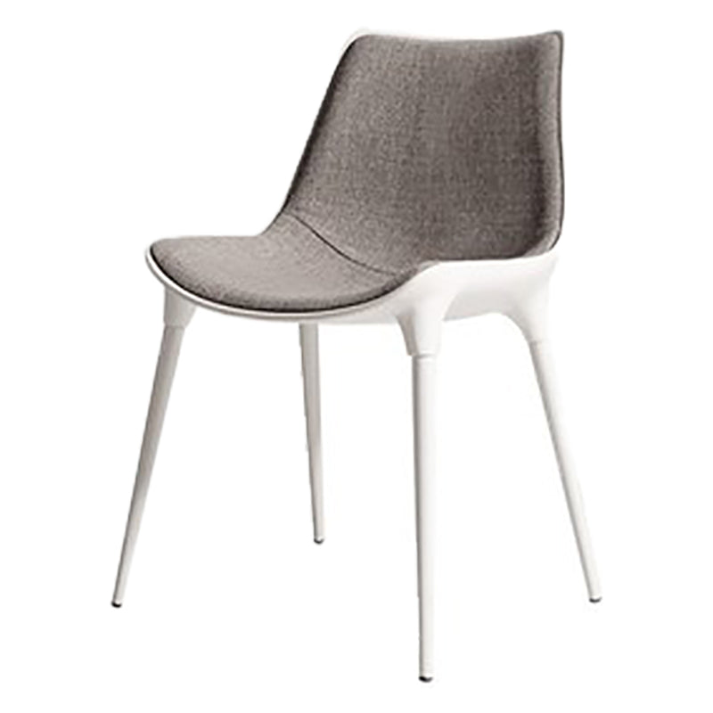 Eigentijdse stijl eetstoelen keukenarmloze zijstoelen met metalen benen