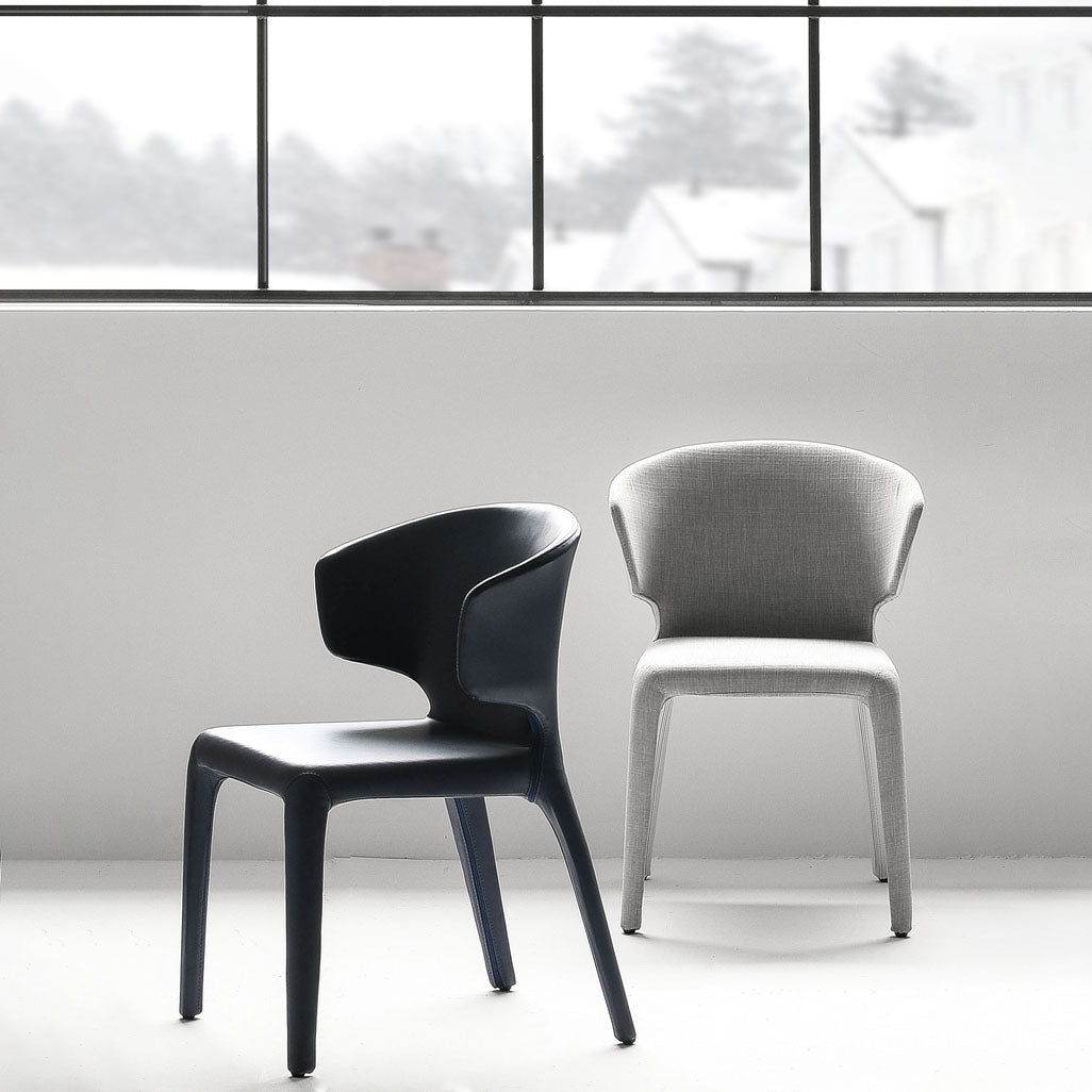 Chaise de salle à manger en métal moderne, bras à oreilles, chaise simple pour usage domestique