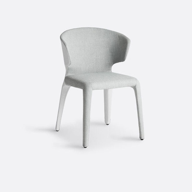 Chaise de salle à manger en métal moderne, bras à oreilles, chaise simple pour usage domestique
