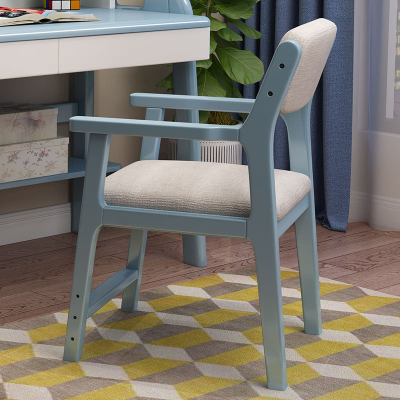 Contemporary Solid Wood Dining Arm Chair Open Back Single Dining Side Chair for Home Use