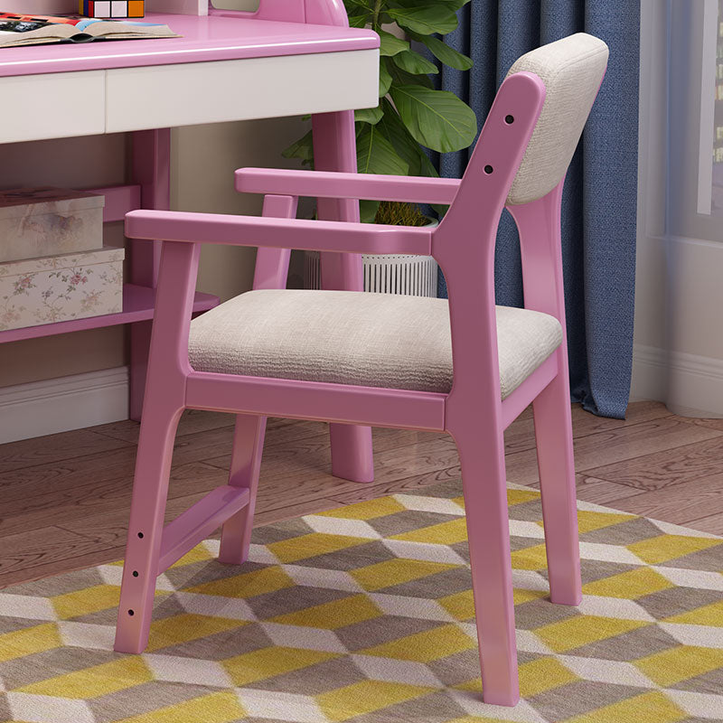 Contemporary Solid Wood Dining Arm Chair Open Back Single Dining Side Chair for Home Use